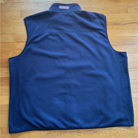 Vineyard Vines Dark Blue Fleece with Pink Logo 3XLT - Picture 2 of 10